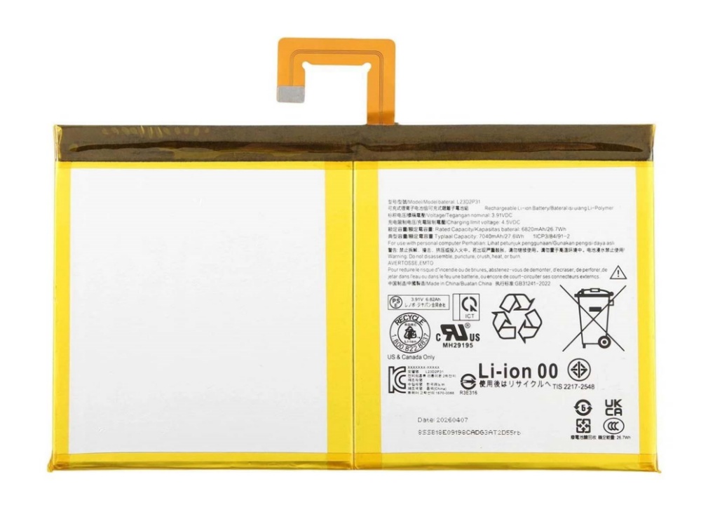 lenovo battery L23D2P31